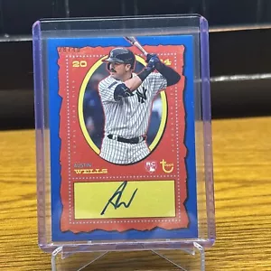 2024 Topps Brooklyn Blue Austin Wells RC *Jersey Match 28/40 Auto Rookie AC-AW - Bild 1 von 8