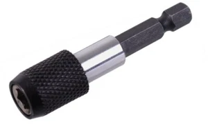 60mm Quick Release Bit Holder Suitable for all 1/4” Hex Screwdriver Bits - Picture 1 of 2