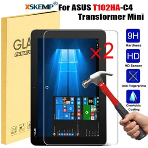 2Pcs For ASUS T102HA-C4 Transformer Mini Tempered Glass Screen Protector Cover - Picture 1 of 23