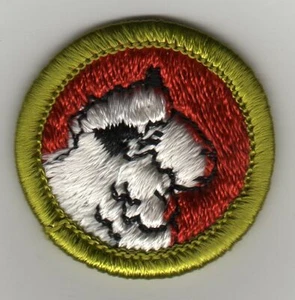 Retired - Sheep Farming Merit Badge, Type H, Clear Plastic Back (1973-1975) Mint - Picture 1 of 1