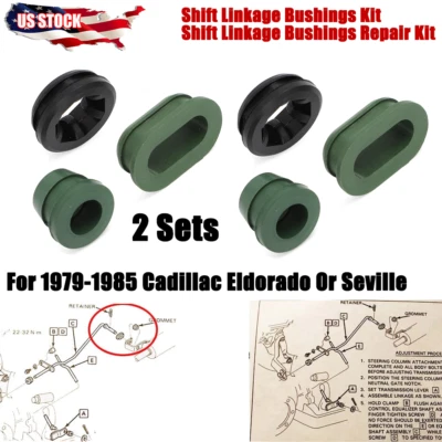 Shift Linkage Bushings Repair Kit For 79-85 Cadillac Eldorado Or Seville 2 Sets - Image 1 of 4