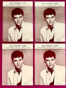 (4) ELVIS PRESLEY SHEET MUSIC "ALL THAT I AM" 1966 MOVIE SPINOUT-CLASSIC ELVIS - Picture 1 of 1