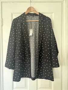 ladies black polka dot blazer size 14 - Picture 1 of 5
