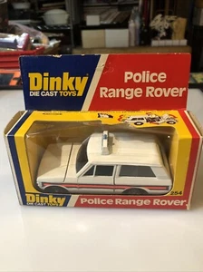 Vintage 1976 Dinky Die Cast Toys White Police Range Rover 254 Meccano LTD - Picture 1 of 7