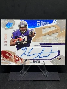 Musa Smith 2003 SPx parche de novato automático/1100 usado por el jugador #216 Ravens - Imagen 1 de 2