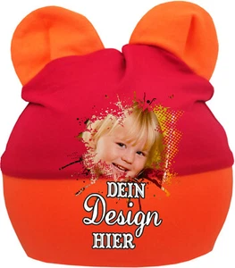 Orejas Bebé Gorra Multicolor Personalizada con la presión que desees - Imagen 1 de 17