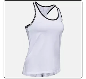 Under Armour Women's XXL/2XL UA Knockout Novelty Tank in White/Black - Picture 1 of 11