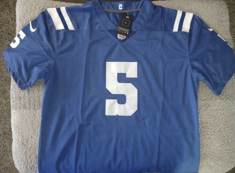 BRAND NEW Anthony Richardson #5 Indianapolis Colts Blue Jersey Mens XL Big Sale! Cover