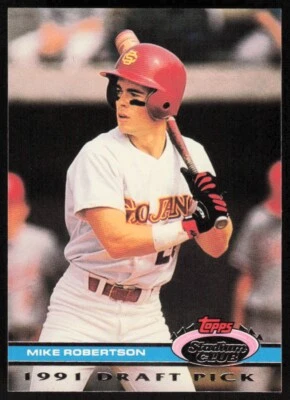 1992 Stadium Club Dome #156 Mike Robertson Rookie Chicago White Sox - Image 1 of 2