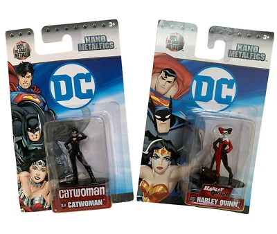 NUEVO BATMAN CATWOMAN HARLEY QUINN DIE CAST NANO METALFIGS MINIFIGURAS FIGURAS Foto 1 de 4