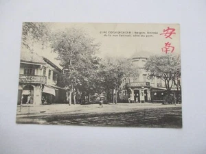 CPA ASIEN VIETNAM COCHINCHINE SAIGON EINGANG ZUR RUE CATINAT COTE DU PORT - Bild 1 von 2