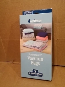 Whitmor Spacemaker Vacuum Bag 2 Jumbo Bags  New in Box Sealed - Picture 1 of 5