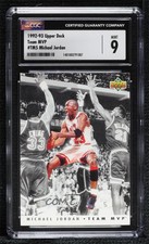 1992-93 Upper Deck Team MVP Michael Jordan #TM5 CGC 9 Mint HOF