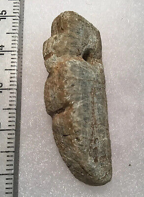 Pre-Columbian MEZCALA  HUMAN PENDANT Guerrero, Mexico 700BC-200BC Green Stone • 129.26$