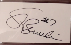 STEVE BEUERLEIN NLF HAND SIGNED CUT SIGNATURE AUTO SLABBED PSA/DNA - Picture 1 of 2