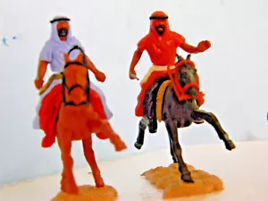 2 Rare Timpo Arabs 1/32nd from 1965 2nd Series Free Shipping (Jan. Listing) - Picture 1 of 10