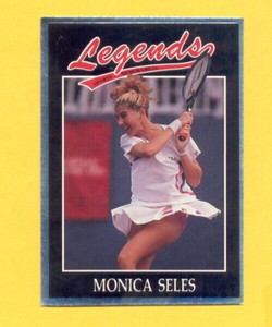 1991 Sport Legends Magazine MONICA SELES Tennis Silver Foil Card