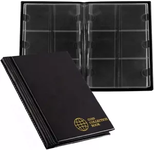 Coin Cardboard Holder Albums - 60 Pockets Coin Storage Books For 2x2 Inches Coin - Picture 1 of 7