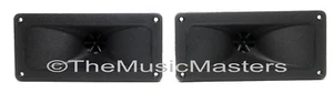 Par de altavoces de tweeter de 2"" x 5"" pulgadas con montaje al ras súper cuerno para automóvil audio para el hogar estéreo - Imagen 1 de 11