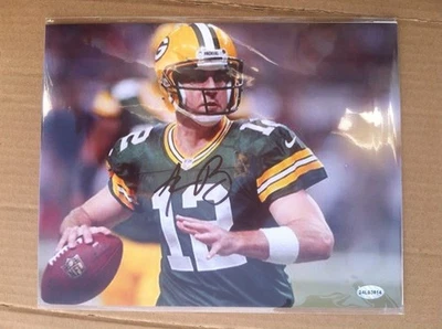 Foto a color firmada de Aaron Rodgers 8x10 con certificado de autenticidad ( Foto 1 de 2