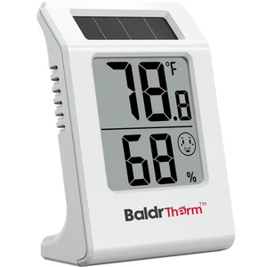 2.2'' Digital Thermometer and Hygrometer Meter, Solar-Powered Indoor Temperat... - Picture 1 of 9
