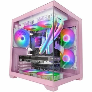 Cassa Minitorre Micro ATX / ITX Mars Gaming MCVIEW2P Rosa - Bild 1 von 4