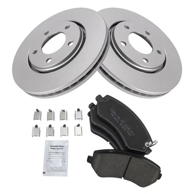 Kit de pastillas de freno y rotor premium con recubrimiento en G de cerámica para Dodge Grand Caravan 2006 Foto 1 de 4