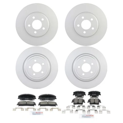 Bosch QuietCast керамическая тормозная колодка и комплект ротора для 06-23 Dodge Charger Magnum - Изображение 1 из 4