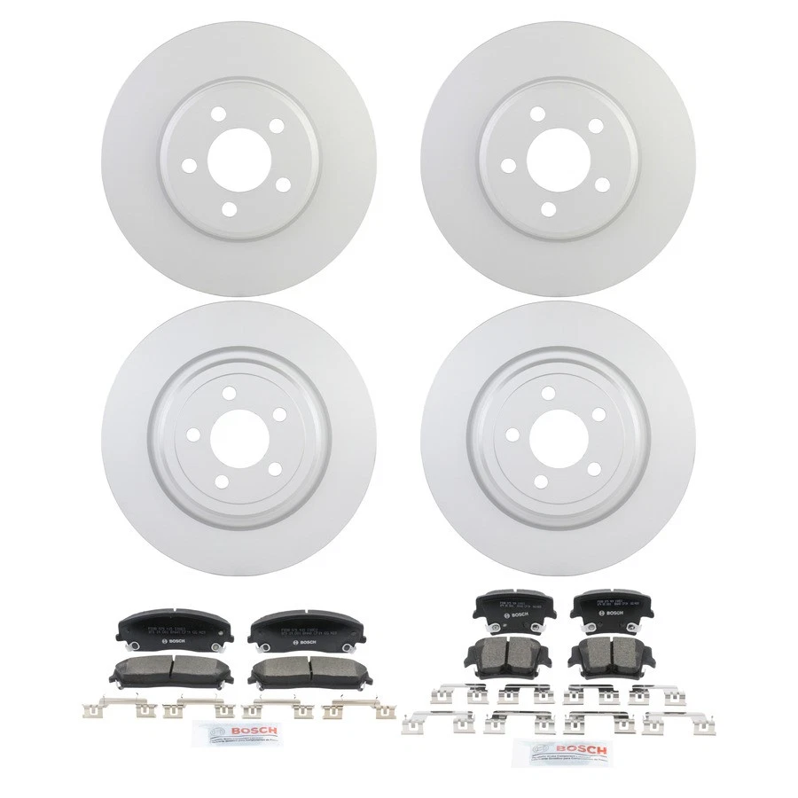 Kit de pastillas de freno y rotor de cerámica Bosch QuietCast para Dodge Charger Magnum 06-23 Foto 1 de 4