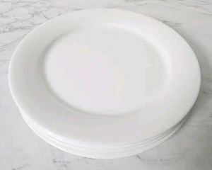 4 Wedgwood GOURMET 10.5" Dinner Plates NEW White Bone China Professional - Picture 1 of 12