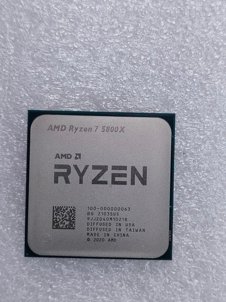 AMD Ryzen 7 5800X Desktop CPU R7 Processor Socket AM4 100-000000063 - Image 1 of 3