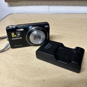 Fujifilm FinePix JZ250 16,0 megapixel fotocamera digitale nera con caricatore/batteria testata - Foto 1 di 10