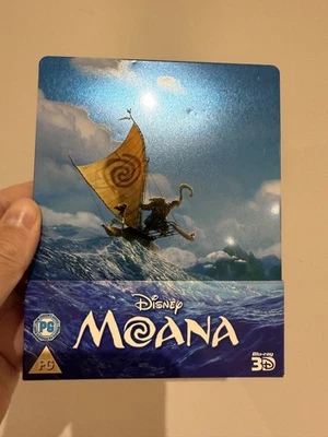 Moana (2016) Rare UK Blu Ray Steelbook Disney Classic #55 - 3D & 2D  - Image 1 of 3