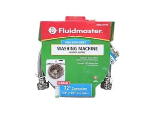 Fluidmaster universale 3/4 pollici x 6 piedi Lavaggio ad alta efficienza in acciaio inox Ma - Foto 1 di 5