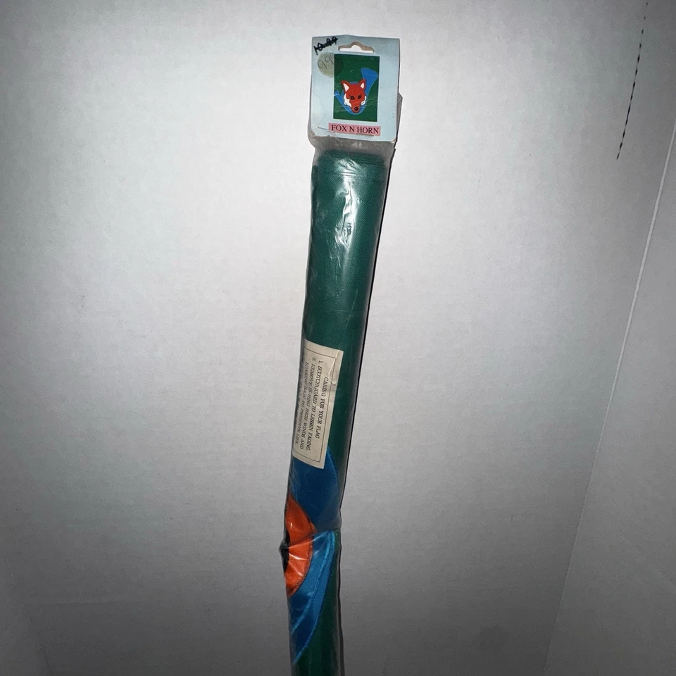 FOX N HORN Vintage 1994 Hecho a Mano Novedad Bandera Set Nuevo Sellado Años 90 CBK Ltd Foto 1 de 4