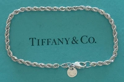 Tiffany & Co.  Rope Bracelet Sterling Silver 925  7 1/2" - Image 1 of 2