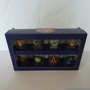 Juego de 8 vasos de chupito Alton Towers descontinuado Oblivion Smiler Nemesis 13 Galactica - Imagen 1 de 4