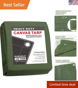Multipurpose Canvas Tarp for Roof, Woodpile - Picture 1 of 10