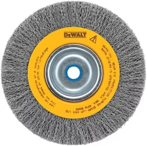 DEWALT DW4905 Wire Wheel for Bench Grinder, Carbon Crimped bench wheel, (4-3) - Picture 1 of 3