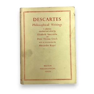 Vintage 1966 Philosophical Writings Hardcover Book by Descartes - Bild 1 von 7