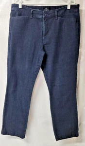 St Johns Bay women's Denim Blue Jeans Size 14p Petite straight leg - Picture 1 of 10