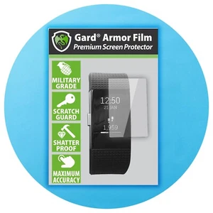 gard for FITBIT Charge 2 / II SCREEN PROTECTOR Military Shield - Pack of 3 - Picture 1 of 3