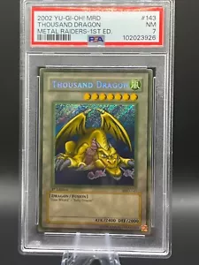 Vintage 🐉🔥 Yugioh MAX FADED Thousand Dragon MRD-143 Metal Raiders 1st Edition - Picture 1 of 12