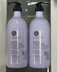 LUSETA JUMBO SET Biotin B-Complex Thickening Shampoo & Conditioner-33 Oz. EA-NEW - Picture 1 of 7
