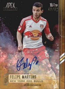 2015 Topps Apex MLS Autographs Gold #46 Felipe Martins/50