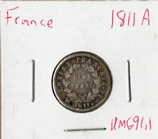 Coin France (Napoleon I) 1/2 Franc 1811 A KM691.1, silver