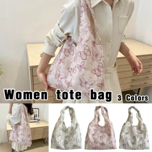 Women Lazy Style Butterfly Tote Bag Large Capacity Casual Shoulder Bag Handbag, - Picture 1 of 21
