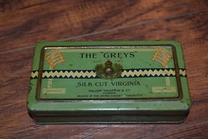 A11- The "Grey's" Silk Cut Virginia Major Drapkin & Co. Tobacco Tin - Picture 1 of 3