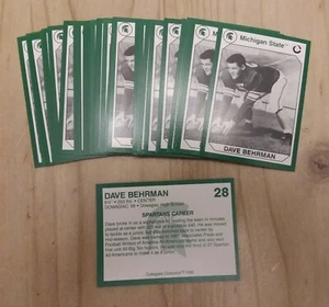 1990 Michigan State Collegiate Collection #28 DAVE BEHRMAN Lot of (10) - Picture 1 of 1