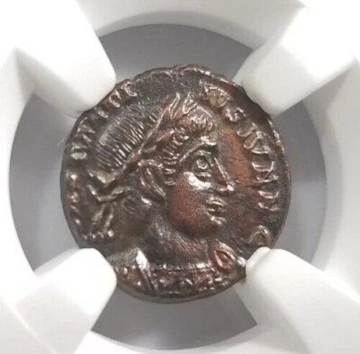 Constantine II Roman Empire BI Nummus AE3/4 NGC XF Ancient Epfig Hoard Pedigree - Image 1 of 4